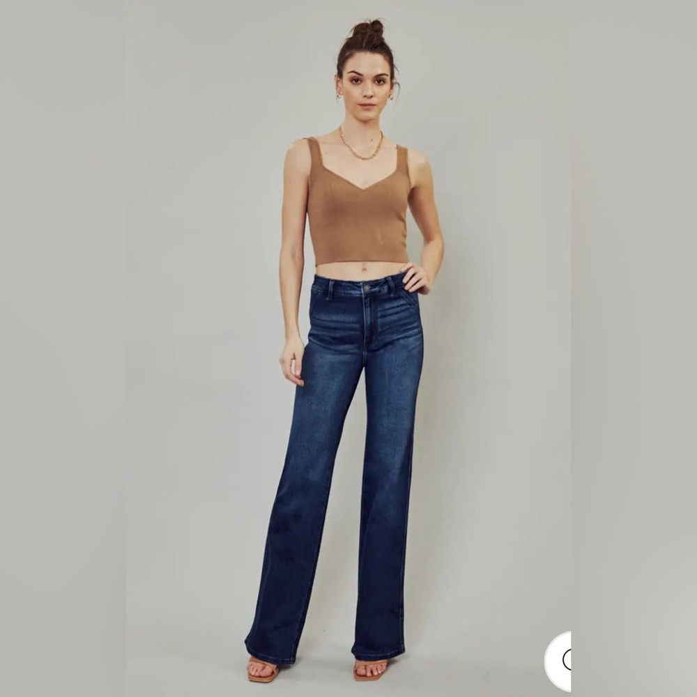 Kancan Ultra High Rise Slim Flare Sz 11